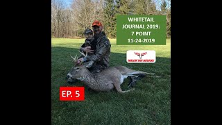 Whitetail Journal Ep 5  7 POINT DOWN  CVA Scout 44 mag  Michigan Gun Season 2019 [upl. by Xylia359]