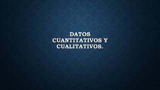 Presentación de la investigacion documental los datos cuantitativos y cualitativos [upl. by Eckart]