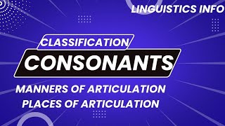 classification of consonants [upl. by Arline]