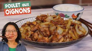 Poulet aux oignons🍗🧅Aussi bon que le bœuf aux oignons rapide simple à faire avec peu dingrédients [upl. by Hendrik]