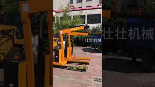 Small mounted crane forkliftservice forklift machine forkliftoperator [upl. by Hankins824]