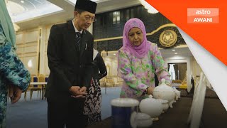 Raja Zarith Sofiah tinjau persiapan Istiadat Pertabalan Yang diPertuan Agong ke 17 [upl. by Campy]