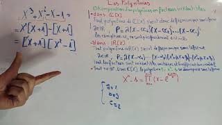 algébre 1  Polynômes  partie 3  Décomposition d’un polynome en facteurs irréductibles [upl. by Perice]