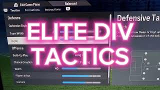 FC PRO CLUBS ⚡️GET TO ELITE DIV TACTICS AND INSTRUCTIONS [upl. by Baxie]