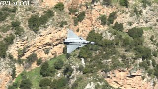 Low level Flying French Air Force Dassault Rafale at Iniochos 2023 [upl. by Egidius235]