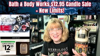 Bath amp Body Works 1295 Candle Sale  New Limits [upl. by Esnohpla]