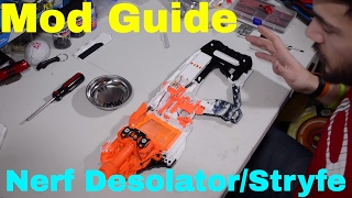 Mod Guide Nerf Desolator Stryfe complete rewire switch upgrade and motor replacement [upl. by Alegre]