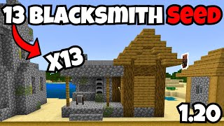 13 Blacksmith Village Seed For Minecraft Bedrock 120 [upl. by Nivlam]