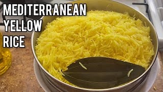 Mediterranean yellow rice  Turmeric Rice  Basmati rice recipe  how to cook basmati rice [upl. by Lebisor]