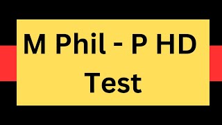 M phil  P HD test general knowledge GK portion [upl. by Hardigg746]