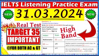 IELTS LISTENING PRACTICE TEST 2024 WITH ANSWERS  31032024 [upl. by Pimbley738]