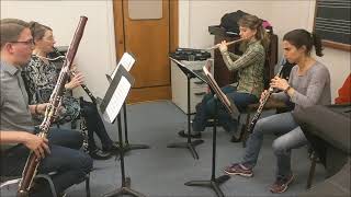 Arthur Berger  Woodwind Quartet  rehearsal clip [upl. by Haynor258]