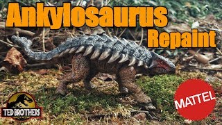 Mattel Ankylosaurus Repaint [upl. by Nylikcaj]