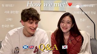 국제커플 첫QnA 👩🏻‍❤️‍💋‍👨🏼 How we met 첫 데이트를 명륜진사갈비에서…🍖❤️ 톰 한국으로 온 계기 중국어 영어 키 MBTI 연애하면서 끌린점 … [upl. by Ociredef254]