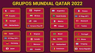 ASÍ quedaron DEFINIDOS los GRUPOS para el MUNDIAL de QATAR 2022 [upl. by Elman282]