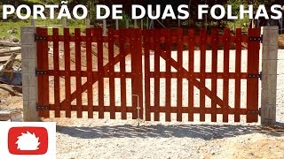 Como fazer Porteira de duas folhas  DIY  Na Oficina S02E31 [upl. by Elreath]