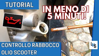 Controllo e Rabbocco Olio Scooter Guida Tutorial [upl. by Menides]