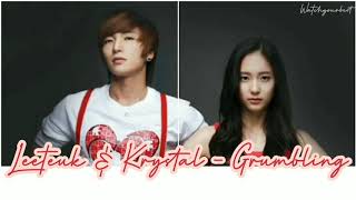 LEETEUK amp KRYSTAL  Grumbling INDOSUB [upl. by Tiat]