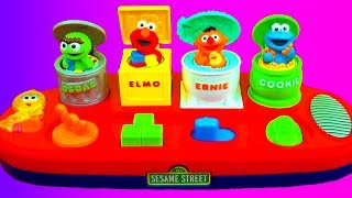 Cookie Monster Singing Pop Up Pals Toy Elmo Ernie Oscar The Muppets Interactive Sesame Street Toys [upl. by Hentrich]