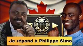 Philippe Simo a parlé Diplômes Africains au Canada  Voici ma Réaction CHOC…quot [upl. by Laks]