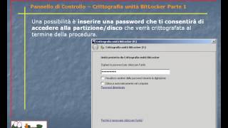 Guida al Computer  Lezione 106  Pannello di Controllo  Crittografia unità BitLocker Parte 1 [upl. by Normandy]