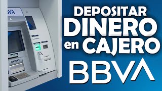 Depositar dinero en cajero BBVA  Fácil  Rápido  Seguro [upl. by Doelling]