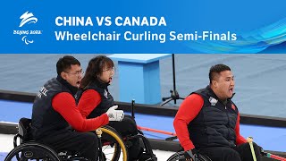 China vs Canada  Wheelchair Curling SemiFinals  Day 7  Beijing 2022 Paralympic Winter Games [upl. by Barbe109]