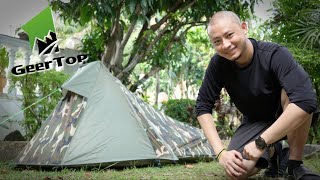 GEERTOP Blazer 1person BivyStyle Tent  First Pitch [upl. by Tanberg264]