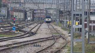 Circulaciones por la estación de Santander FEVE 1900 3800 Transcantábrico [upl. by Eimia]