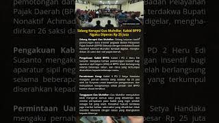 Sidang Korupsi Gus Muhdlor Kabid BPPD Ngaku Diperas Rp 25 Juta [upl. by Brenan]