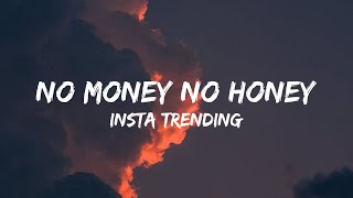 No Money No Honey Lyrics  Insta Trending Song reels trending [upl. by Nerhtak]