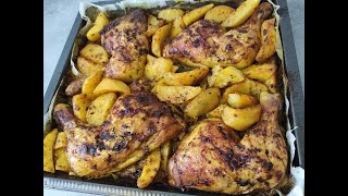 Cuisses de poulet et pomme de terre au four [upl. by Eidnar681]