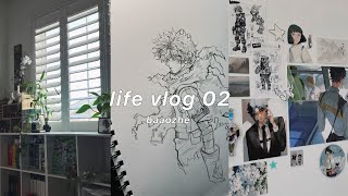 a productive vlog  manga merch amp art ⋆·˚ ༘ [upl. by Rudelson]