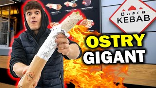 Jem ostry TORTILLA KEBAB GIGANT na czas Bafra Kebab [upl. by Sophronia729]