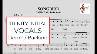 Songbird  Oasis  Trinity Initial Vocal  Demo and Backing Track [upl. by Paule858]