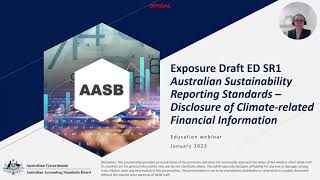 AASB Webinar Exposure Draft for Disclosure of Climaterelated Financial Information [upl. by Maier]