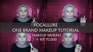 FOCALLURE ONE BRAND MAKEUP TUTORIAL  REVIEW BAHASA [upl. by Fasto647]