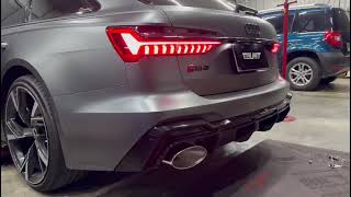 Audi RS6 C8 with Capristo Exhaust [upl. by Eerej]