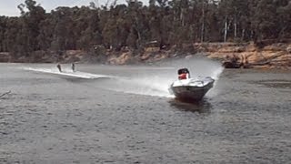 ALIEN FORCE cutting it tight  2013 Southern 80 Water Ski Race  SMOC [upl. by Jurkoic716]