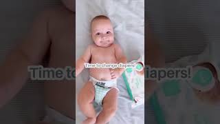 Smart Diapering Choice Wetness Indicator for StressFree Changes 🌟💪 shorts babydiaper hacks [upl. by Anniala]