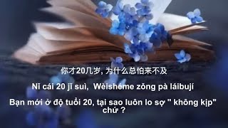 PinyinVietsub Bạn mới hơn 20 tuổi tại sao phải lo sợ quotkhông kịpquot chứ [upl. by Shandie]