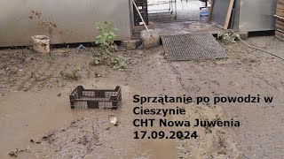 Sprzątanie po powodzi w Cieszynie CHT Nowa Juwenia 17092024 [upl. by Wildee]