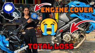 Engine cover installation in mt15  total loss 😭😭 [upl. by Shaya]