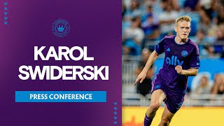 Karol Swiderski Press Conference  Charlotte FC vs CF Montreal [upl. by Dez]