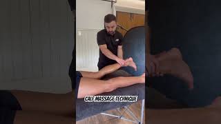 Technique tip for treating the calf stretchtherapist massage mobility calfpain gym physio [upl. by Ylrak511]