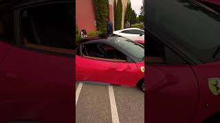 Cherry red Ferrari 488 at Cars and coffee in Meridian [upl. by Ydnat]