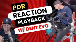 Dent Evo vs Tesla Glue Pull Challenge PDR Reaction Playback [upl. by Atterehs]