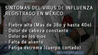 Identifican síntomas del nuevo virus de influenza [upl. by Nalyt]