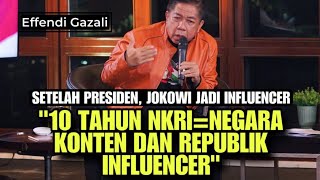 SETELAH PRESIDEN JOKOWI JADI INFLUENCER  quot10 TAHUN NKRINEGARA KONTEN DAN REPUBLIK INFLUENCERquot [upl. by Nongim]