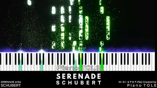 Schubert  Serenade  Piano particles effect Midi created by Piano TOLE [upl. by Natsud]